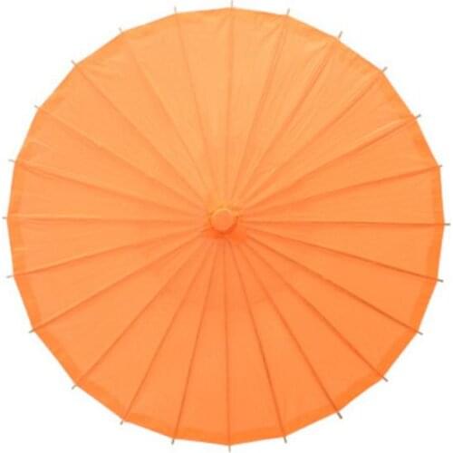 20pcs/lot Children Size Small Chinese Art Craft Umbrella Blank Paper Long Handle Wedding Parasol 23.6inch 60cm