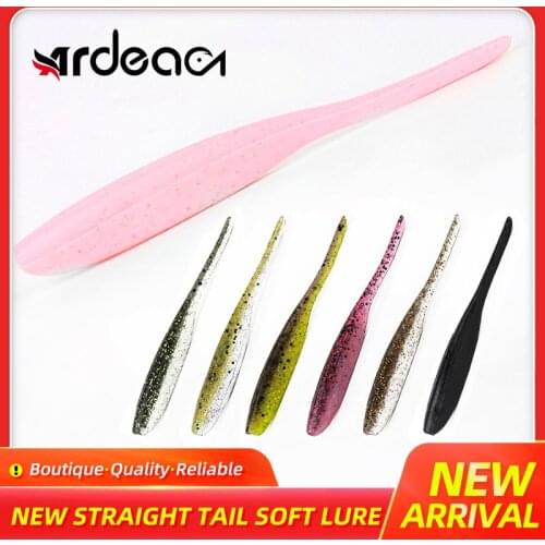 Ardae Soft Lure 80mm 2.3g 6pcs Silicone Artificial Shad Easy Shiner Fishing Bait Wobblers Double Color Perch Bass Fishing Tackle
