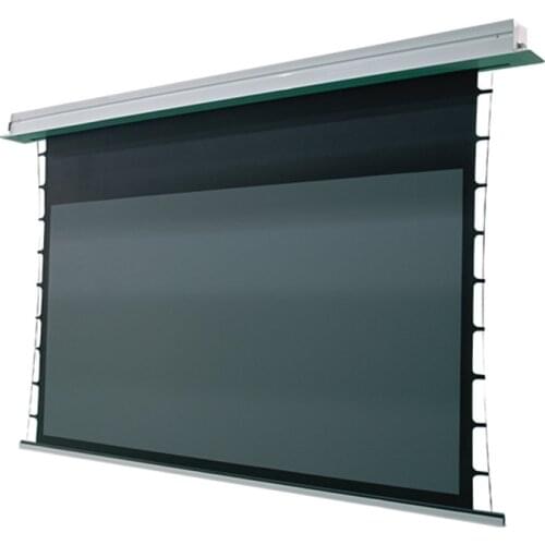 THXYALR-H Black Crystal Automatic CeiIing Screen 16:9 4K In-Ceiling Electric Projector Screen for Home Cinema Theater Screen