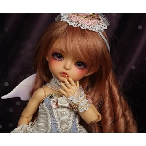 Flash sale!free shipping!free makeup&eyes!top quality bjd 1/8 baby doll Bat Children ver. Sp.Lea tan [Bati] BB yosd hot toy
