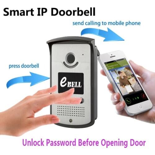 Free Intercom APP Remote Control Password WIFI IP Doorbell Motion Detection Video Door Phone