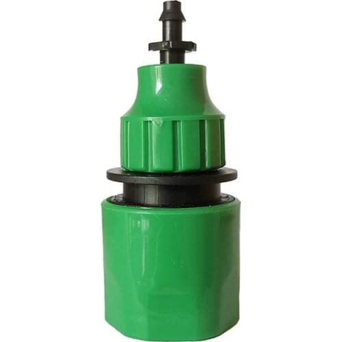 2 Pcs Garden Water Quick Connector 1/4'' 3/8'' Hose Barbed Connector Irrigation System Faucet Pipe Fittings
