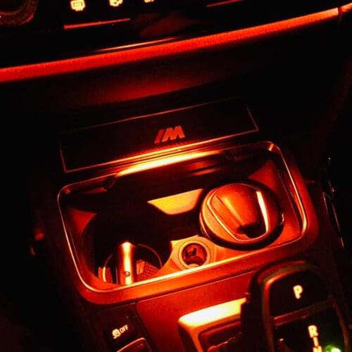 For F30 F32 BMW 3 series Interior Ashtray Atmosphere Decorative Lamp Central Control Armrest Box Lighting Adorn Ambient Light