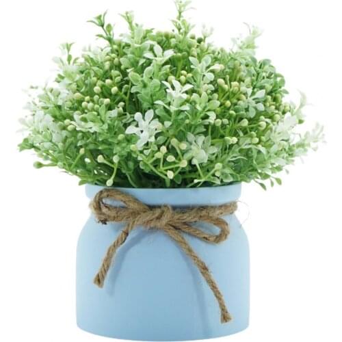 2021 Artificial Flower Ornament Beautiful Decorative Vivid Fake Flower Simulation Plant Flowers pot for Home Decoration