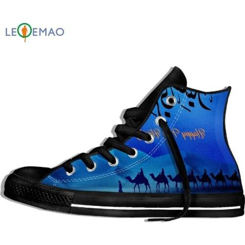 Walking Canvas Boots Shoes Breathable Desert Camel Print Canvas Wearable Comfort Sport Shoes Classic Sneakers