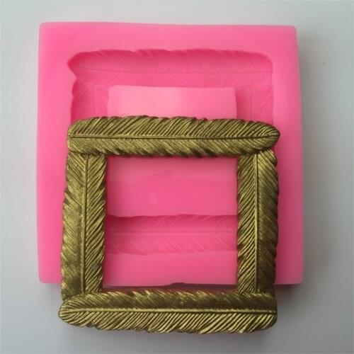 Classical Frame Frame Silicone Cake Molds, Food Grade Silicone,chocolate, Cookie , Jelly Mold, Bakeware Decorate Moulds PRZY 001