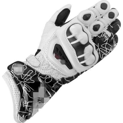 Scrambling Motorcycle Knight Riding Gloves Motorcycle Racing Bicycle Outdoor Gloves Printed Leather