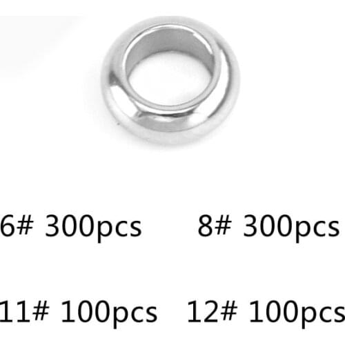 100% Stainless Steel Round Flat Spacer Beads For Jewelry Making 6/11/12mm Bigger Inner Hole oblate Beads High Polished Wholesale