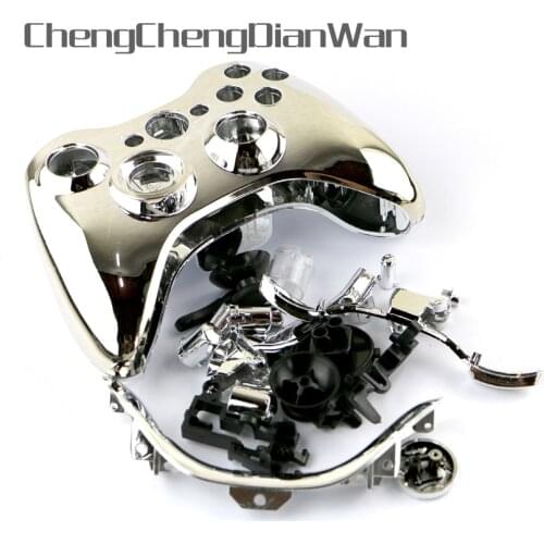ChengChengDianWan multi-color Chrome handle case Housing Shell Case with button for xbox360 xbox 360 Wireless Controller