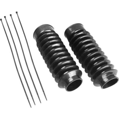 2PCS 41mm Motorcycle Rubber Fork Cover Gaiters Gators Long Boots