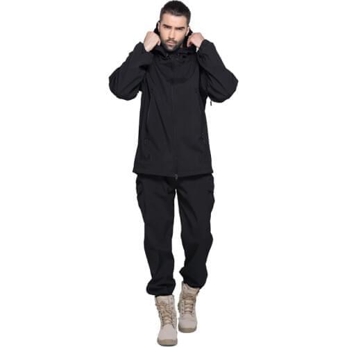 Shanghai Story Gear Camouflage Shark Windproof Waterproof Jacket Suit Men Army Set Military Hoody Softshell Jacket+ Pants