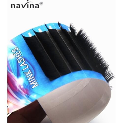 NAVINA Rainbow Individual False Eyelashes Extensions maquiagem Lashes Mink Eyelash Cosmetic Fake Lash Make Up Tool