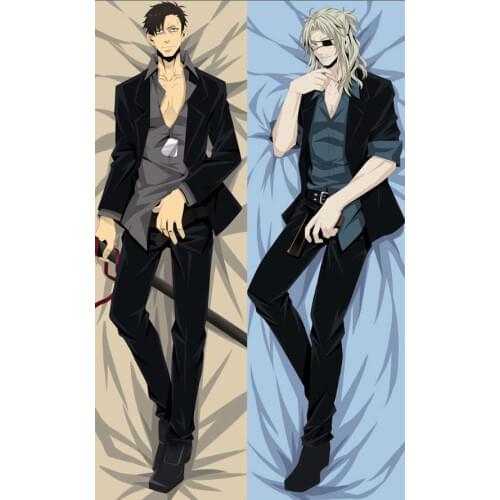 GANGSTA anime characters cool boy nicolas brown & worick arcangelo pillow cover body Pillowcase
