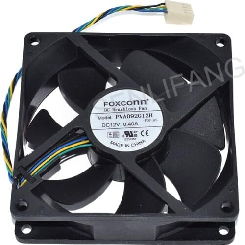 New for PVA092G12H PWM DC12V 0.4A 92x92x25mm 4wire for cooling fan