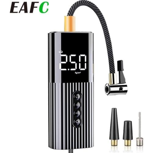 Portable Mini Car Inflator Pump 12V Wired Digital Air Compressor Car Tyre Inflatable Pump LED Light For Car Motorcycle Bicycle