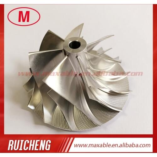 RHF5 42.00/54.80mm 7+7 blades high performance turbo turbocharger aluminum 2618/Billet/milling compressor wheel