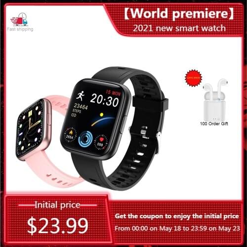 P8 Plus 1.69 Inch Smart Watch Men 2021 Full Touch Fitness Tracker IP67 Waterproof Female Smartwatch for Xiaomi Phone IOS Android