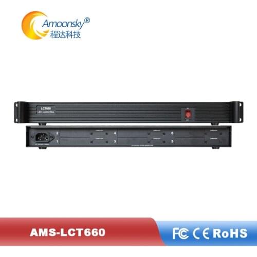 AMS-LCT660 sender box led support install 6 pieces sending card like ts802d msd300 hvt11in