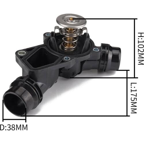 Thermostat Assembly with Housing For BMW E46 E39 Z4 with Sensor Gasket 11531436823 11537509227 11 53 7 509 227 4326.97D