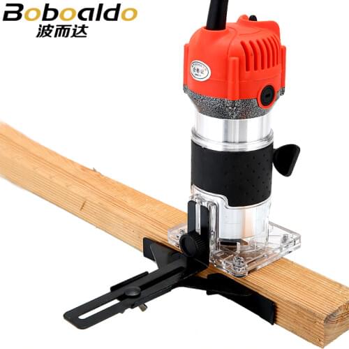 Router Trimmer 650W Durable Small Copper Motor Carving Machine 1/4'' chuck Electric Woodworking Trimmer Power Tool Wood DIY