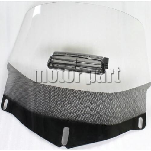 3 Holes Motorcycle Windshield Windscreen With a Visor Vent For Honda Goldwing 1800 GL GL1800 2001-2013 Wind Deflectors Clear