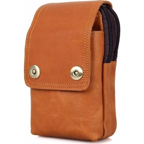 J.M.D Vintage Genuine Leather Fanny Pack Belt Bag Waist Pack Phone Purse 5003