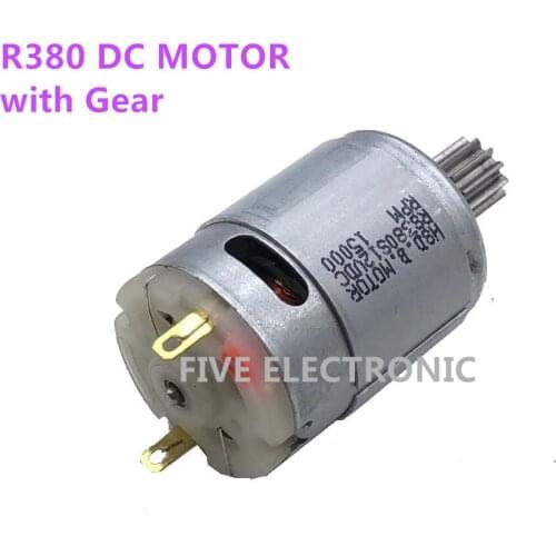 RS380 12V high speed magnetic DC motor with gear for Children electric vehicle DC remote control toy DIY model