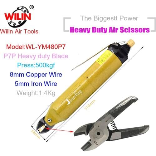 Wilin Cutting Gold and Silver Jewelry Air Crimping Pliers 3mm Copper Wire Shear Clamp YM480 Heavy Duty Blade P7P Air Shear