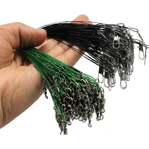 160pcs Fishing Line for Lead Steel Fishing Wire Fishing Cord Rope Fishing Leader Trace the Lines Spinner Shark Expert Leash L232