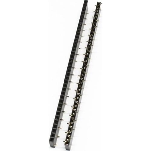 20pcs 1.27mm/2.0mm/2.54mm Female Header Connector SMT surface-mount row female 1*40P single row home patch plastic