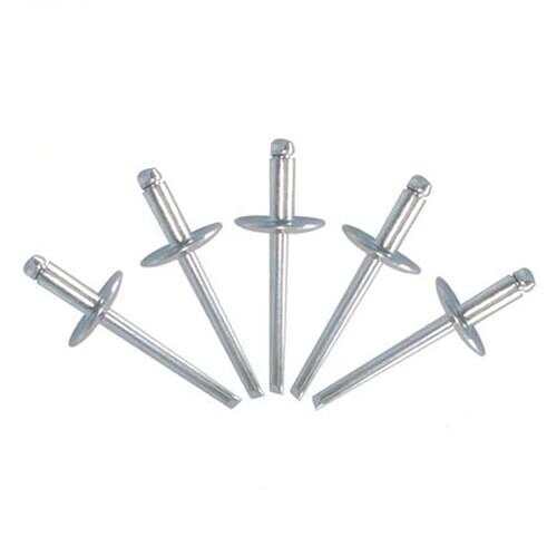 20pcs M4 Aluminum Countersunk head Blind rivet Open type Flat head Al rivets Decorating nail 6mm-20mm Length