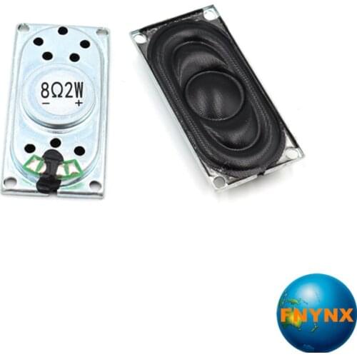 20PCS 2040-Type Rectangular Inner Magnet Slim Loudspeaker 8R 2W Speaker for Notebook Doorbell Intercom 20mm *40mm