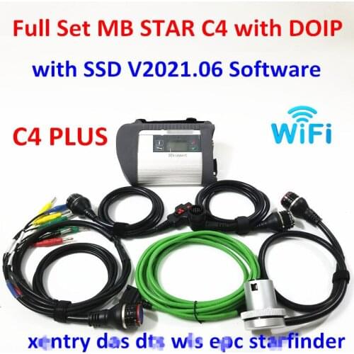 2021 High Quality Diagnostic Tool MB Star C4 DOIP with Full Chip MB STAR SD Connect C4 with SSD V2021.06 Full Xentry software