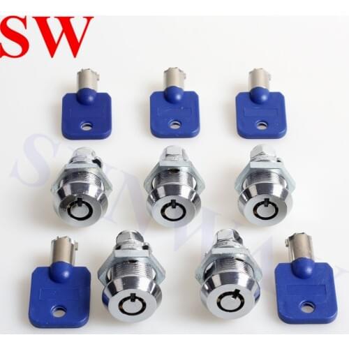 5 sets/Lot 28mm Tubular Cam lock door cabinet lock for slot game machine arcade Pinball games machines accessories