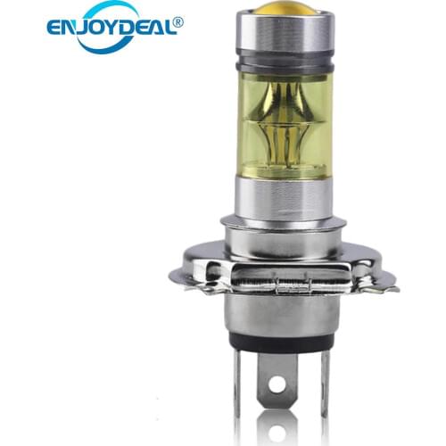 2pcs Yellow Gold Car Light H1 H3 H4 H7 H8 H11 Universal 2828SMD 100W 20LED Car DRL Fog Light Headlight Lamp Bulb For All Car