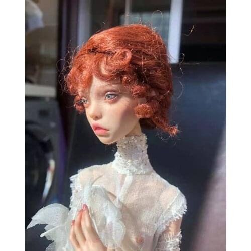 Free Shipping 1/4 bjd doll head for popovy sisters olw magpie peewit land