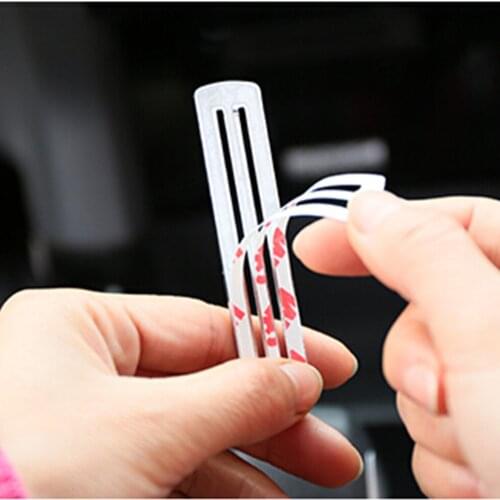 Carmilla ABS Chrome Card Nest Trim Ring Cards Slot Decoration Sequins Sticker for Ford Fiesta 2009-2016 Ecosport 2012-2016