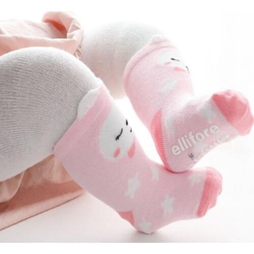 Baby Sock Cartoon Stereo Infant Childrens Stockings Baby Socks Sweet Antiskid Animal Cat Print Girl Floor Socks Cute