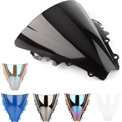 Motorcycle Windshield Windscreen for Yamaha YZF R6 600 2006 2007 06 07 ABS Plastic Double Bubble