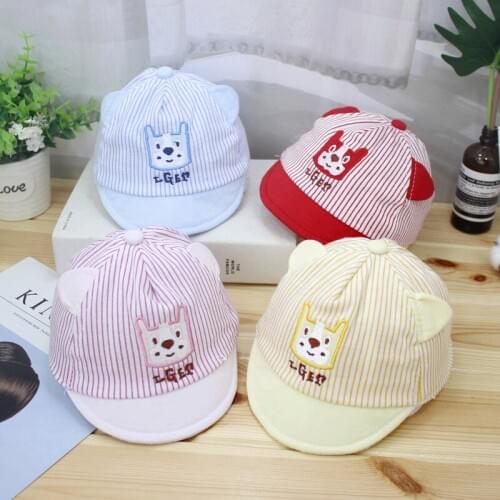 Cute Baby Boy Cap Embroidery Number Baby Baseball Cap Summer Autumn Children Cotton Sun Hat 0-3M