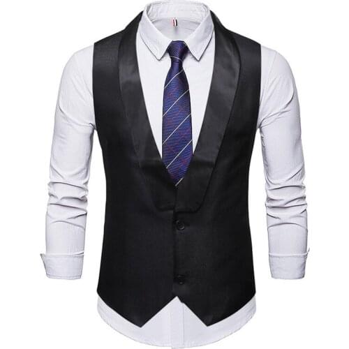 Mens Vest Gentleman Youth Casual Suit Vest Homme Jacket Waistcoat Gilet Chalecos Para Hombre Erkek Yelek 3 Color
