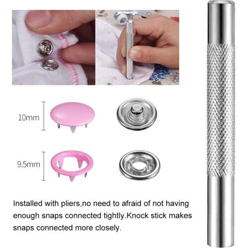 Snaps Fasteners Tool Kit Press Tool Kit for DIY Crafting Children Clothing