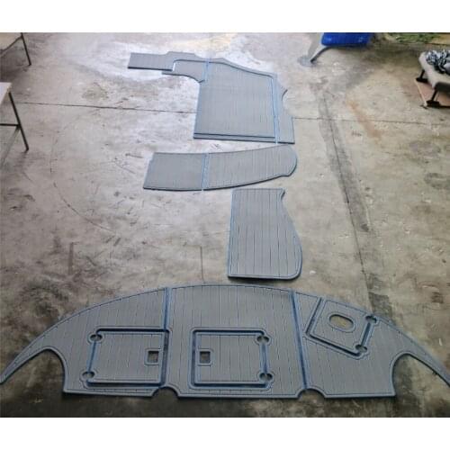 Four Winns 358V Swim Platform and Cockpit Boat EVA Faux Teak Deck Floor Pad