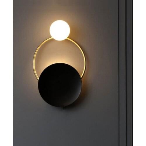 Nordice nordic decoration home crystal bedroom light stone wood dining room corridor wall lamp home deco monkey lamp wall lamp