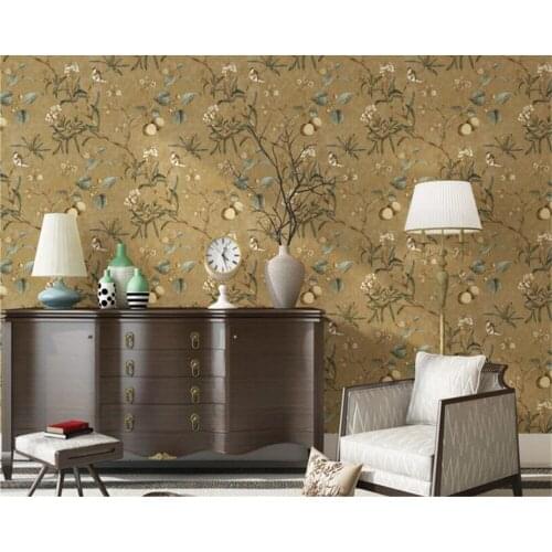 Beibehang mural Wall mural flower bird tree home decoration wallpaper bedroom living room background wallpaper roll wallpaper 3d