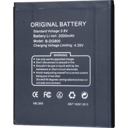 Jinsuli 2pcs DOOGEE DG800 Battery Original 3.8V 2000mAh Li-ion Mobile Phone Battery for Doogee DG800 Batterie Batterij Bateria