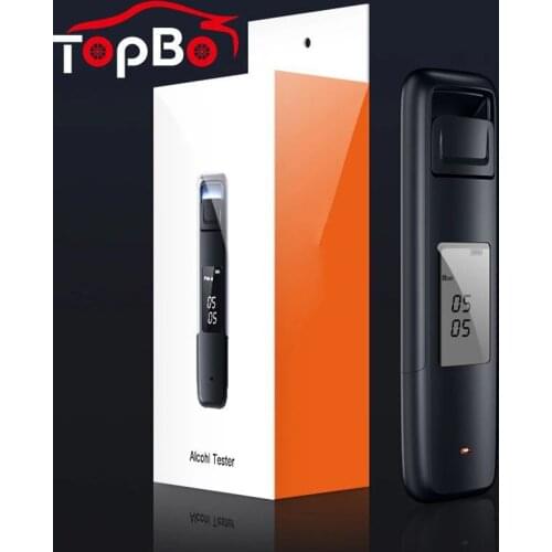 Portable Breath Digital Display Alcohol Tester LCD Breathalyzer USB Rechargeable Accuracy Testing Non-Contact Blowing Tester