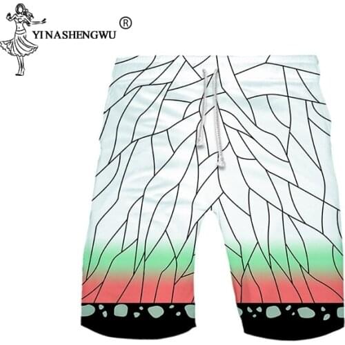 Kimono Shorts Men Women Haori Pant Beach Casual Loose Pants Digital Print Asian Costume Japan Style Unisex Kimono Pants Yukata