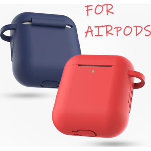 Silicone Protective Case For Apple Airpods 1 2 Case Wireless Bluetooth Waterproof Cover Earphone Case Charging Box Bags Fundas