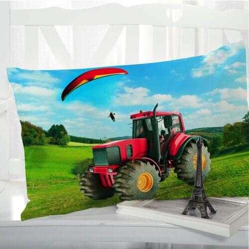 1pc Pillow cover Pillow case Luxury Bedding Pillowcase Pillowcovers decorative 50x70 Customizable size 3D Print tractor sky